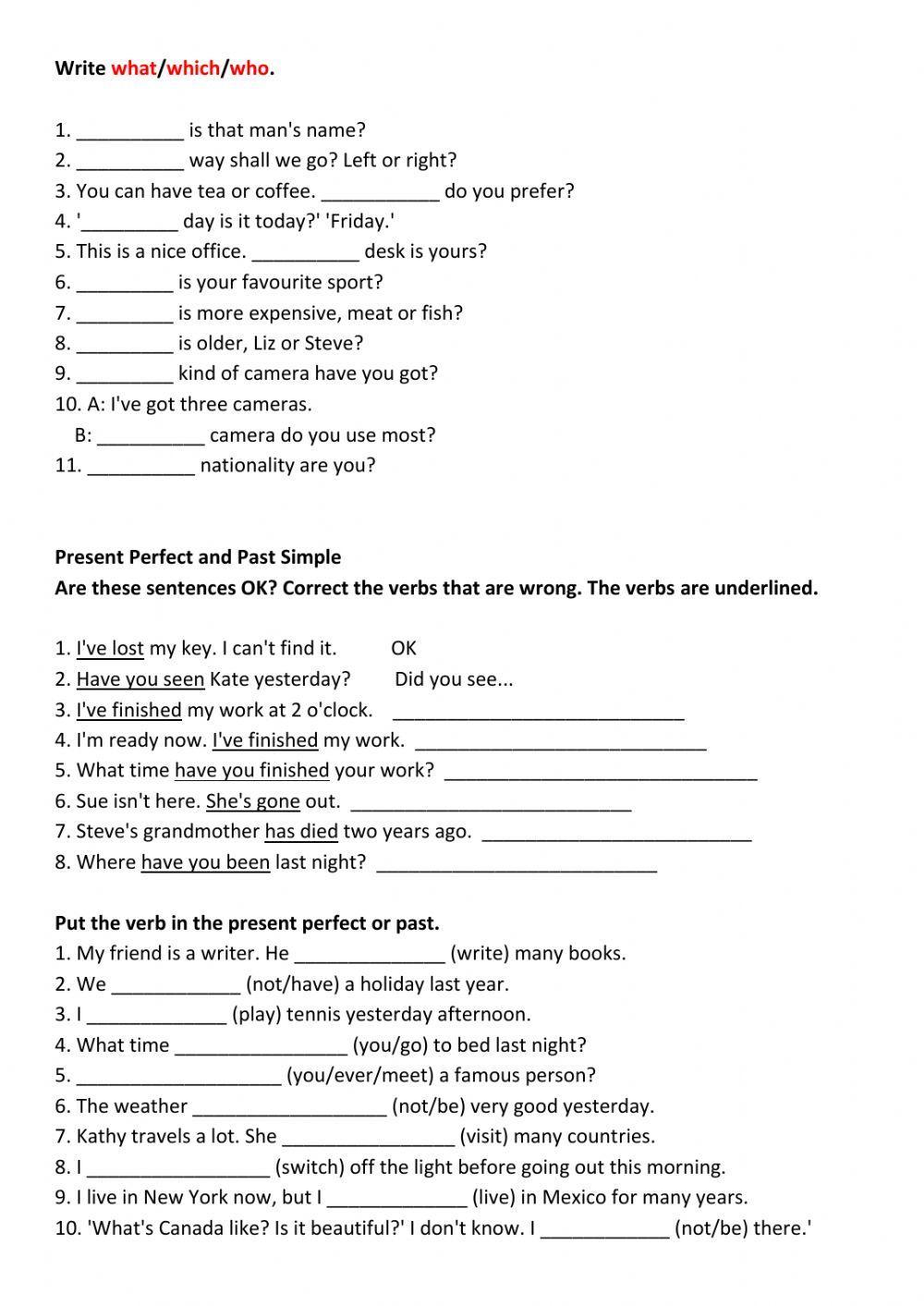 Progress Test  Class 8