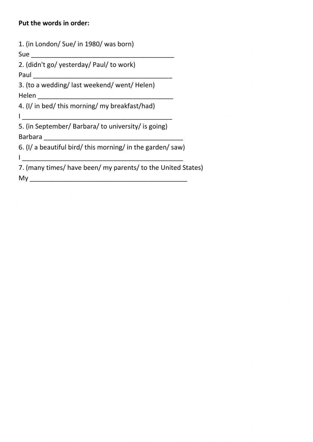 Progress Test  Class 8