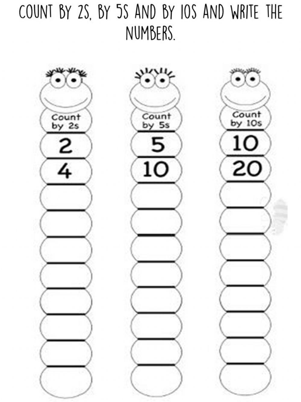 Counting by 2 #39 s 5 #39 s and 10 #39 s worksheet Live Worksheets Counting by 2 #39 s 5 #39 s and 10 #39 s worksheet Live Worksheets