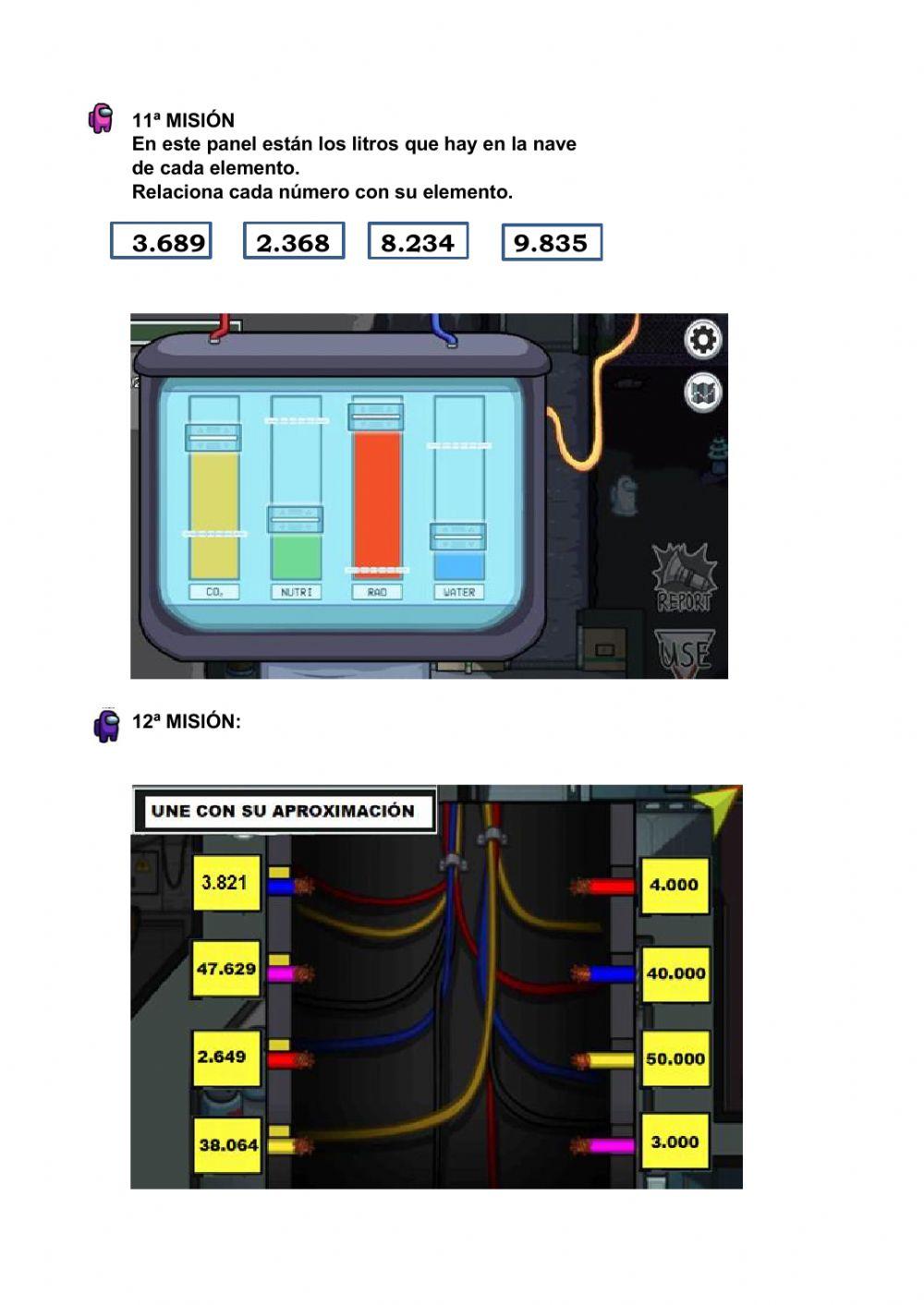 Matemáticas 3º Among Us
