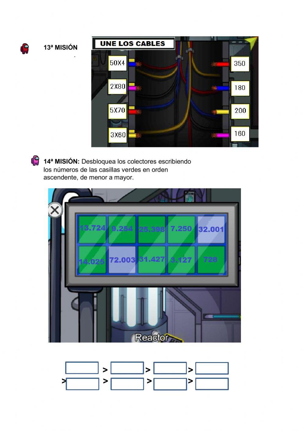 Matemáticas 3º Among Us