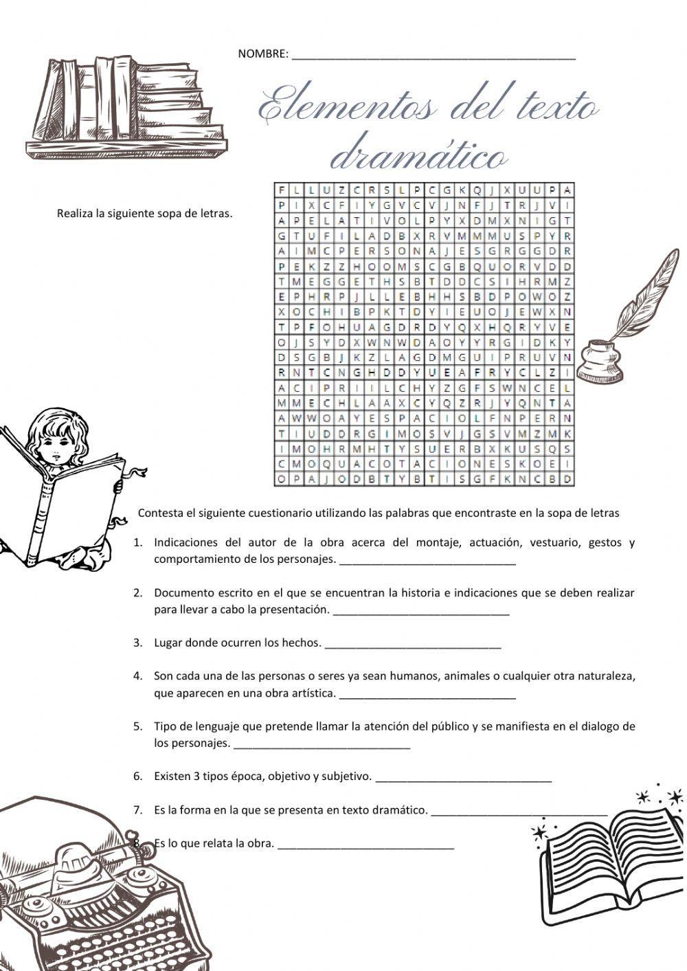 Elementos del género dramático