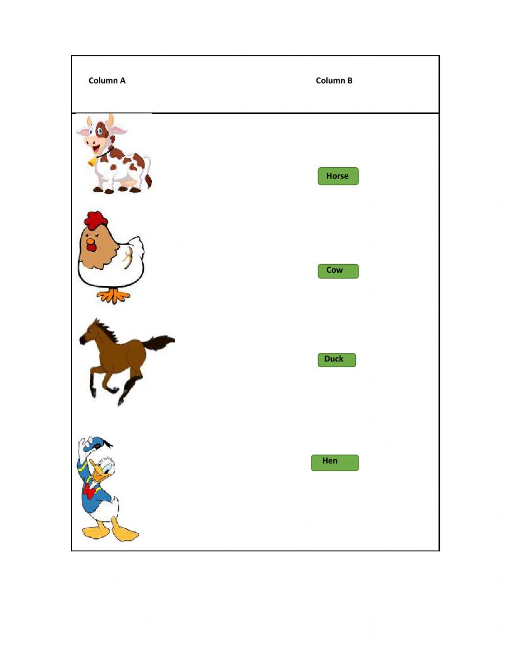 Farm and wild animals