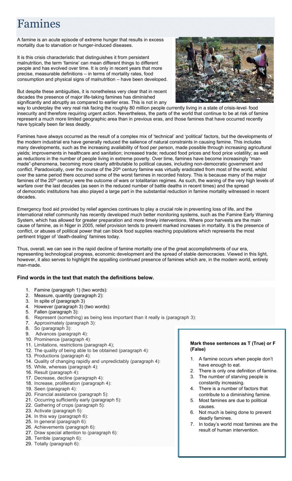 Famines