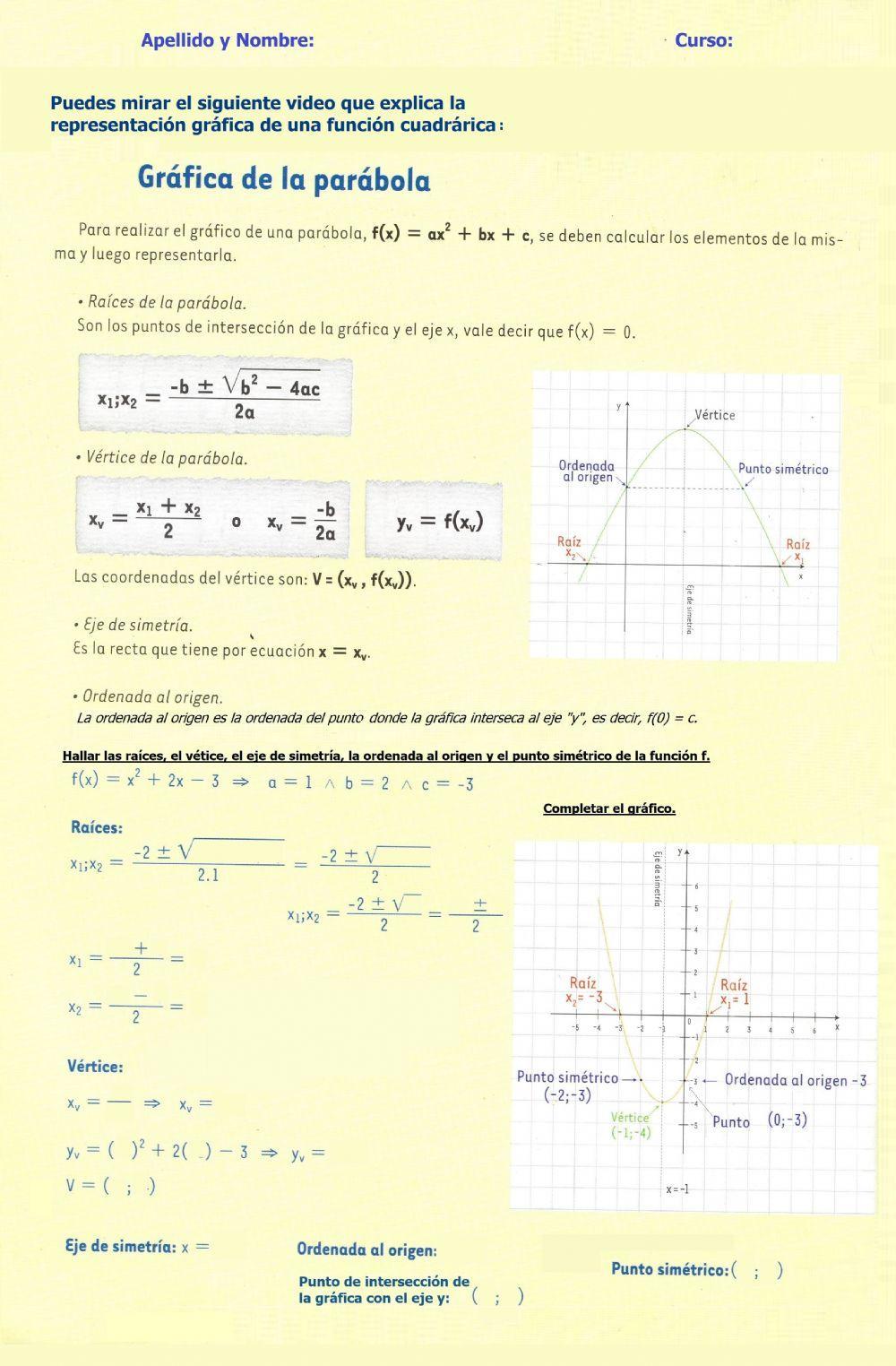 Función cuadrática Función cuadrática