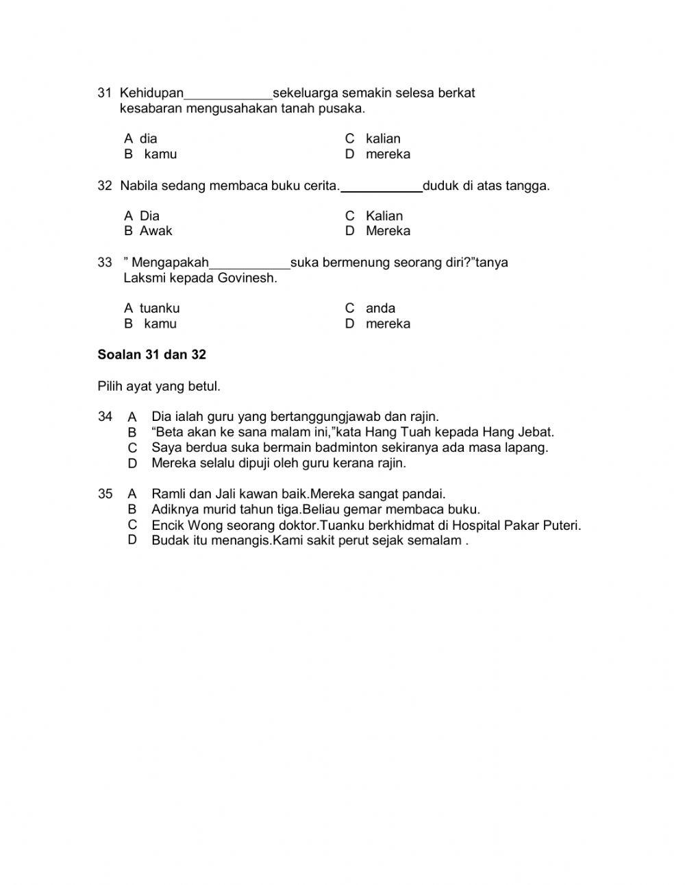 Kataa Ganti Nama Diri