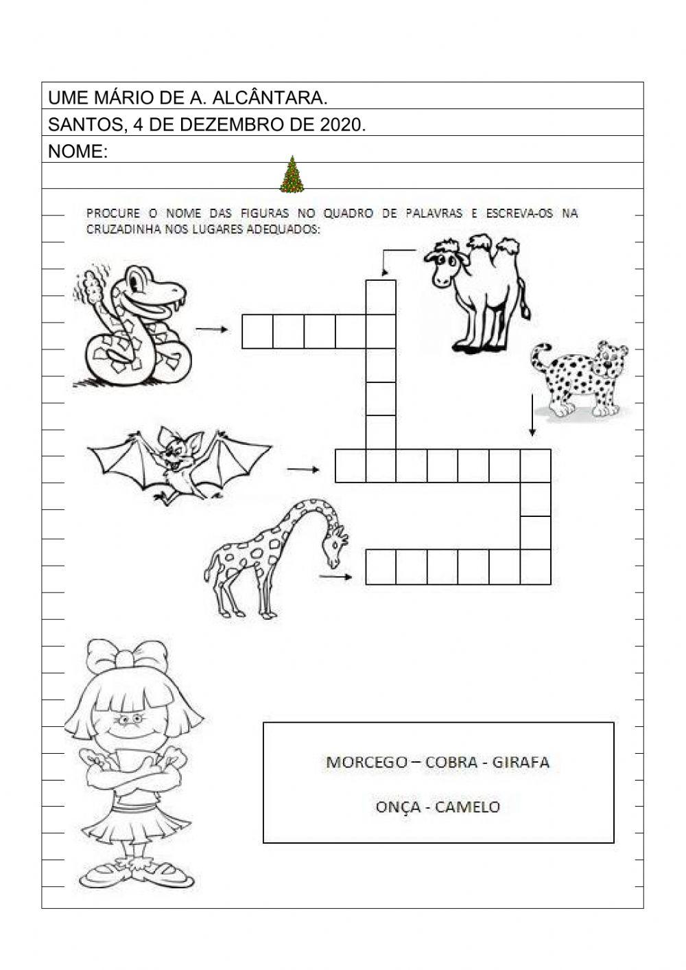 Cruzadinha de animais