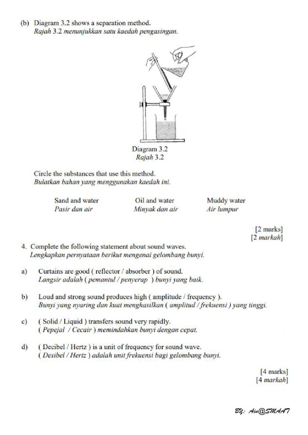 Peperiksaan percubaan pt3 mrsm 2019 bahagian b