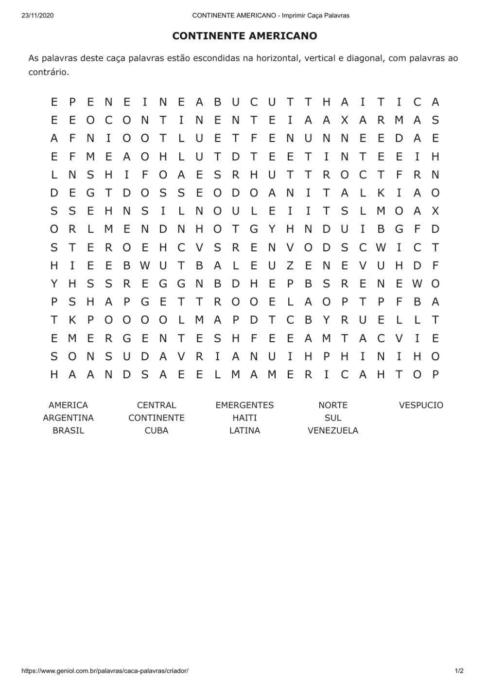 Continente americano