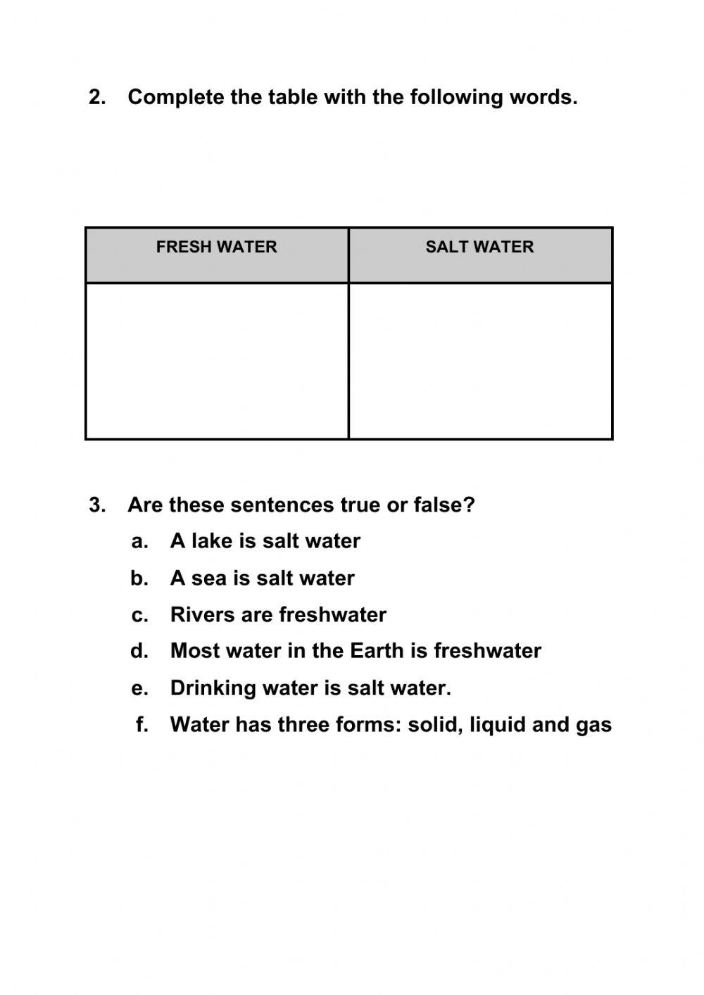 Relief & Hydrosphere review 1ESO
