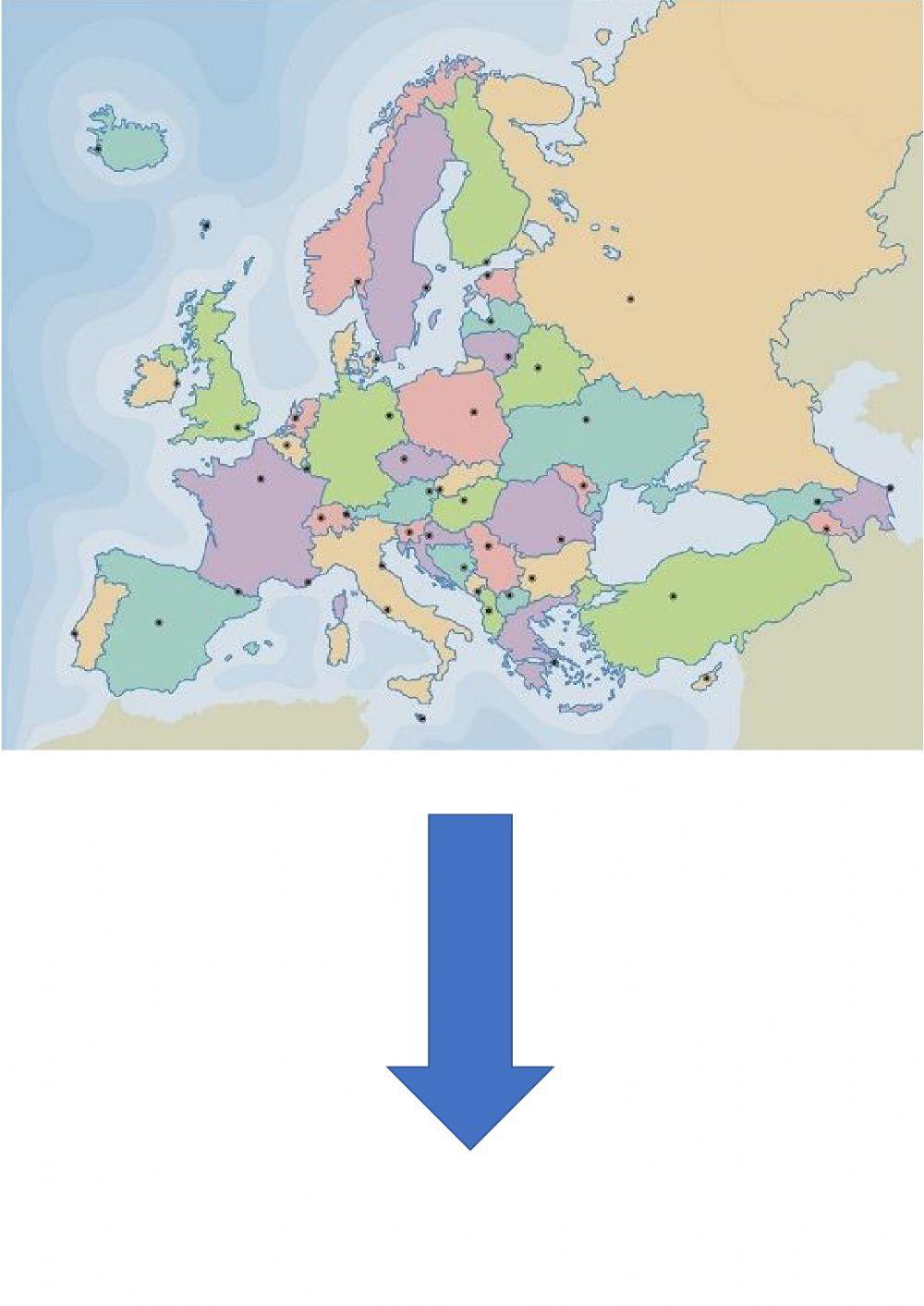 Mapa político Europa