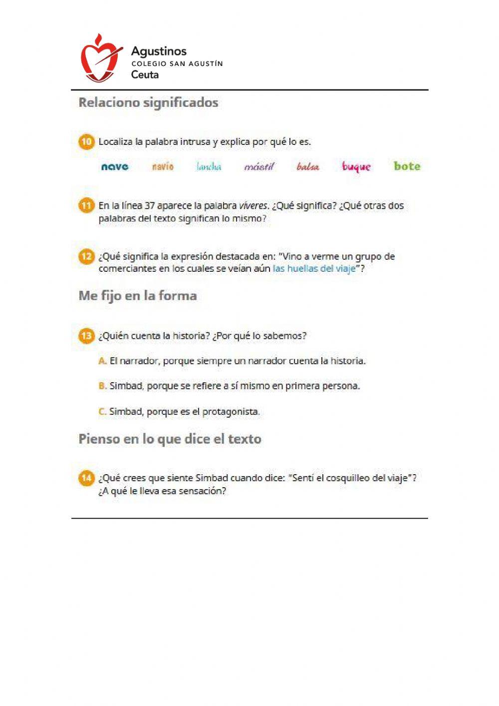 Compresión Lectora Simbad