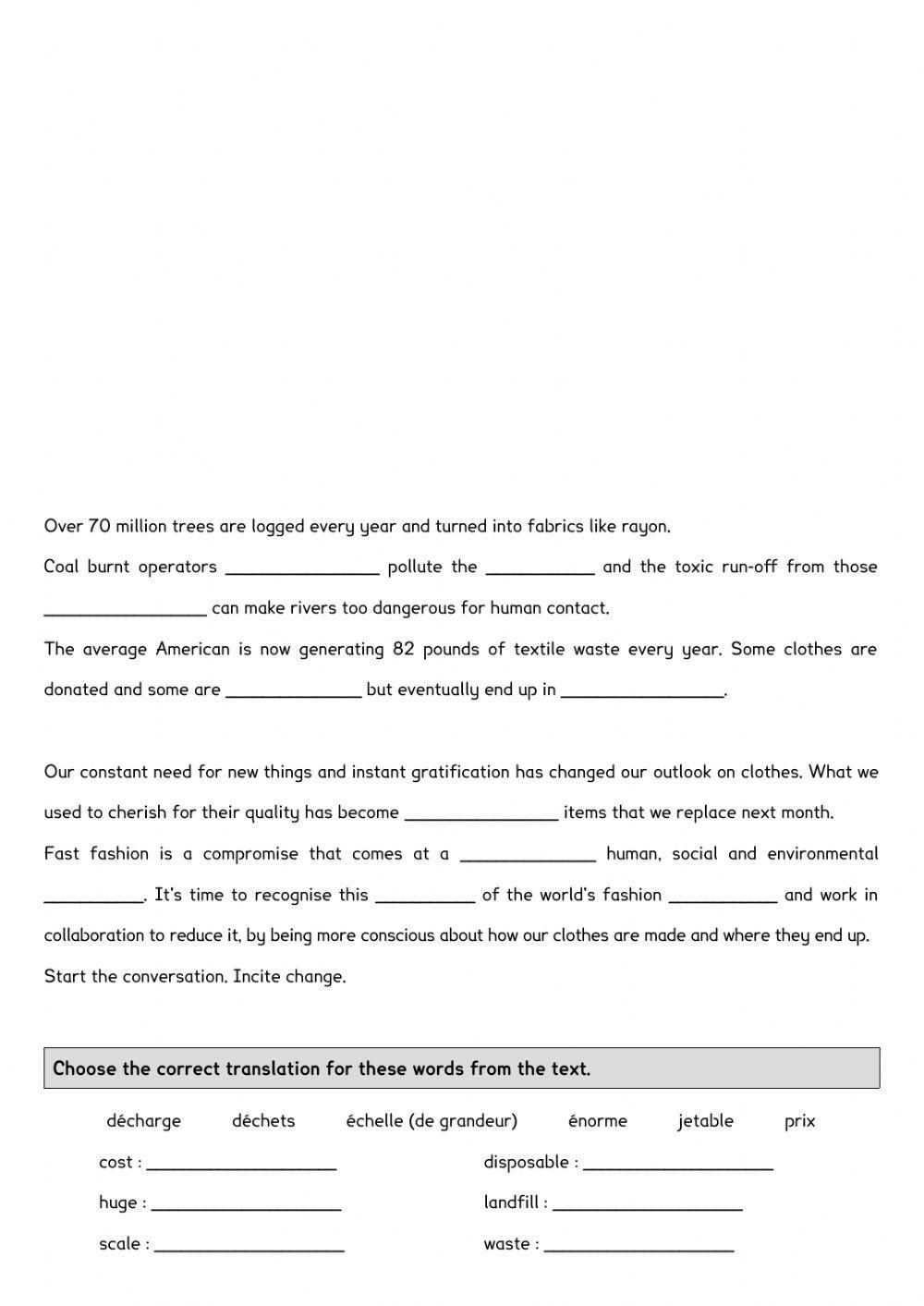 The problem with Fast Fashion