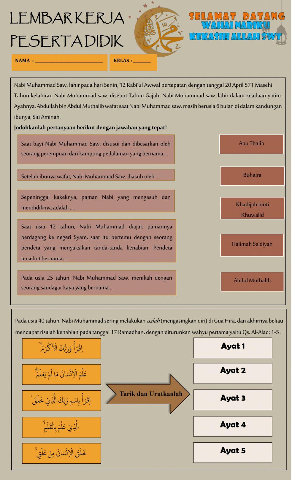 LKPD -Dakwah Nabi Muhammad di Mekkah-