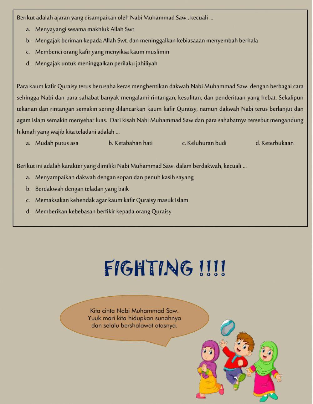 LKPD -Dakwah Nabi Muhammad di Mekkah-