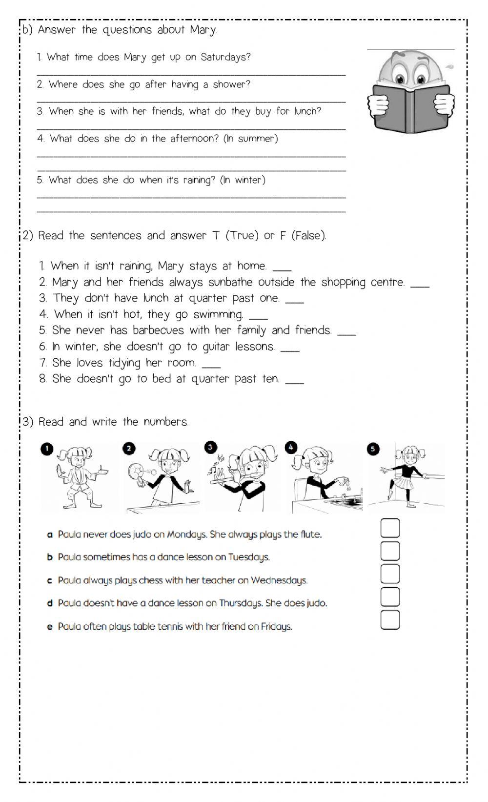 Exam reading - 3rd Children