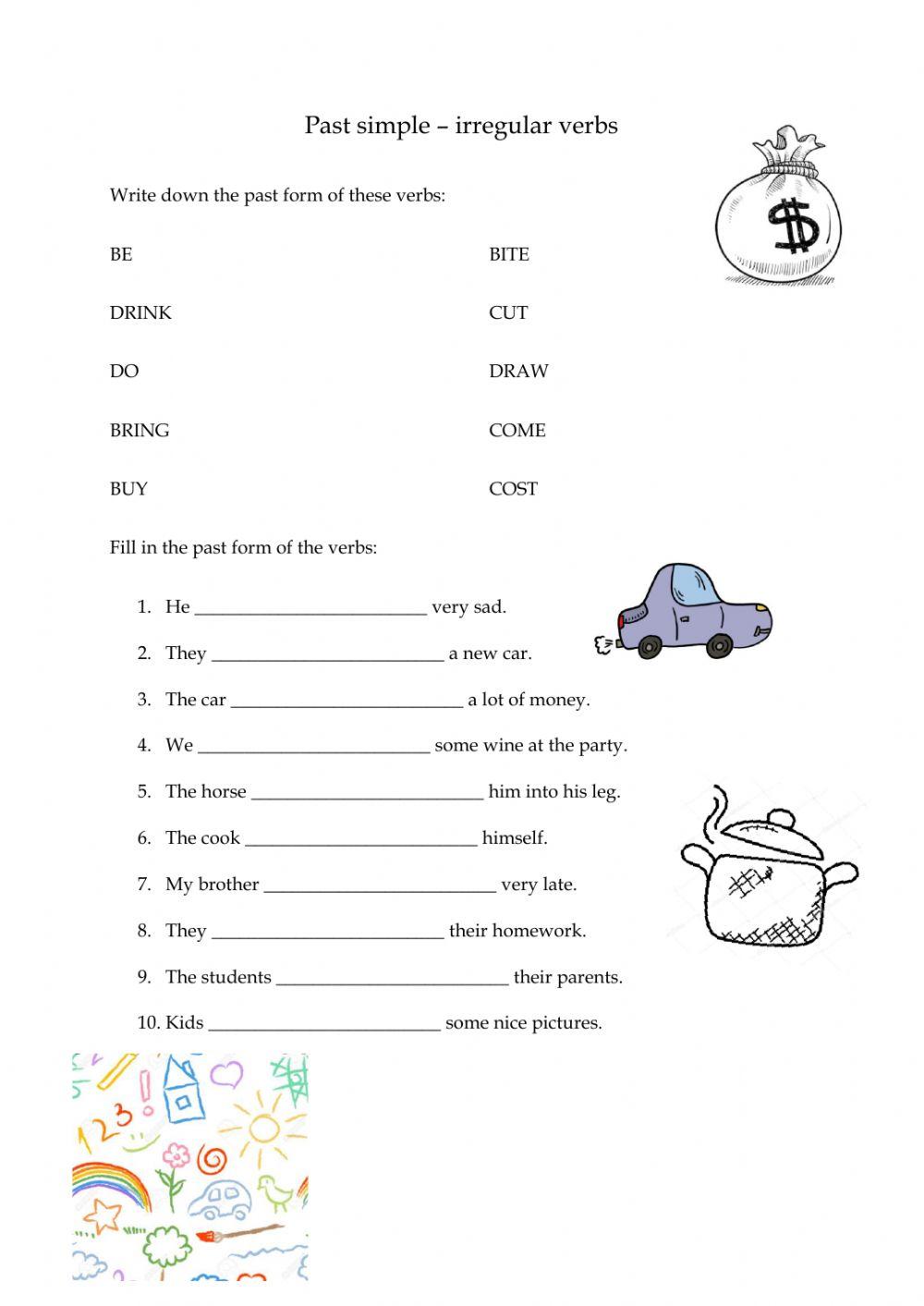 Past simple - irregular verbs 1