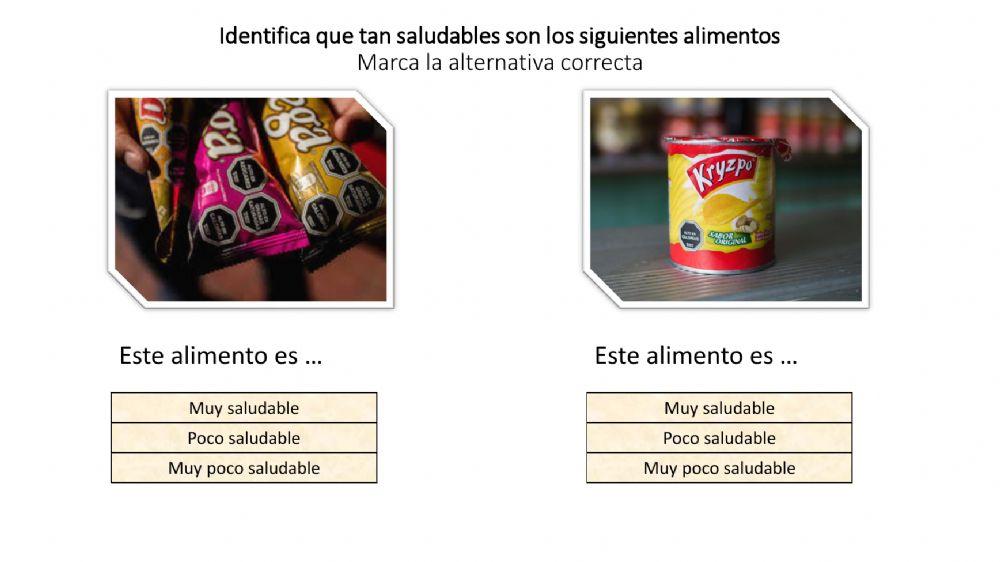 Ticket clase 3 alimentos saludables