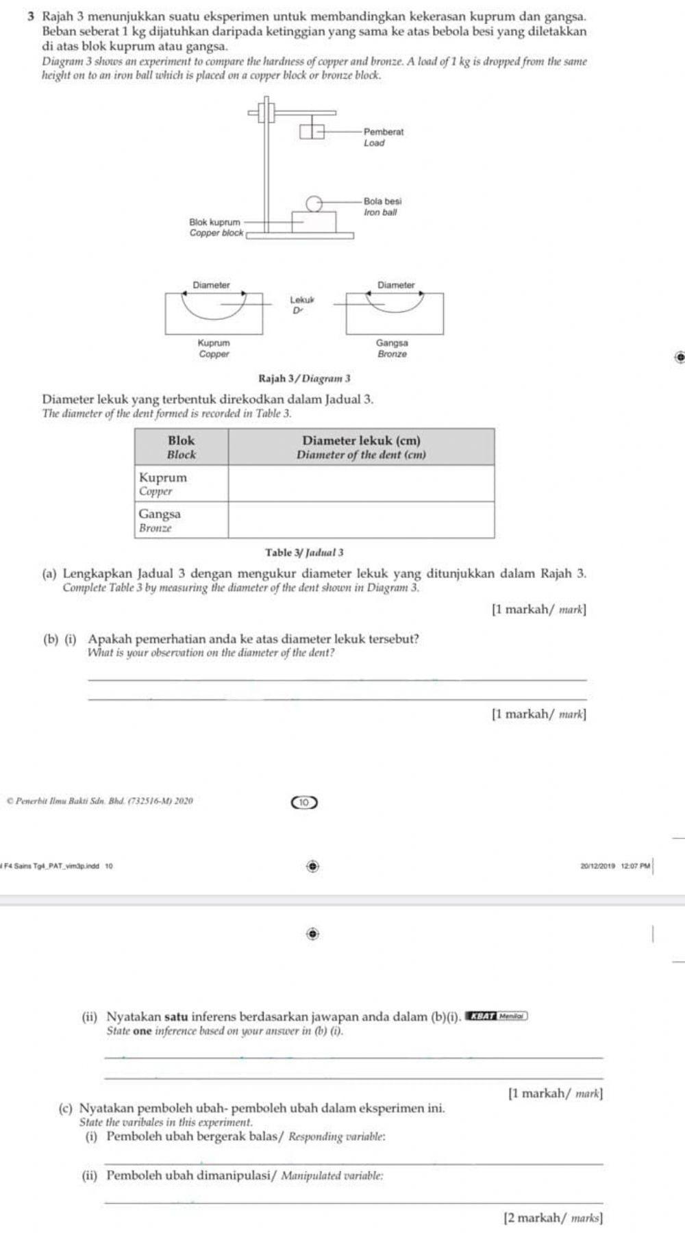 Sains tg4 bahagian b no 3