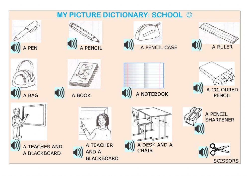 My picture dictionary - school