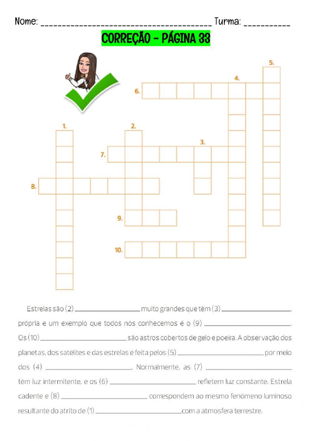 Correção da página 33