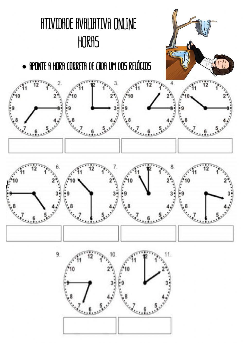 Quantas horas são?