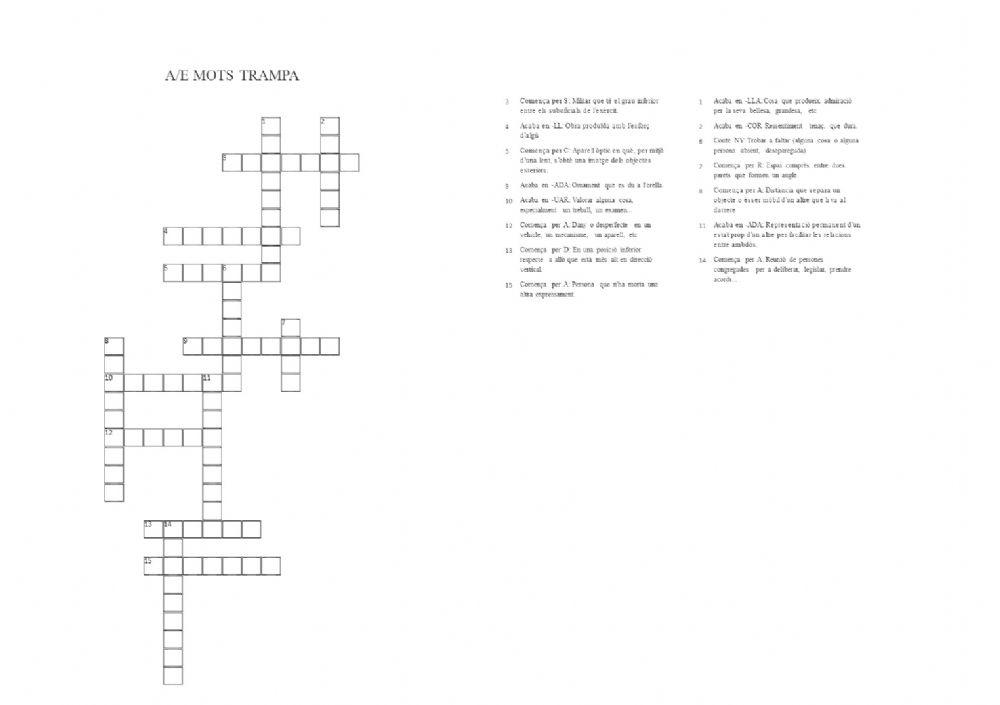 A-e àtones mots trampa