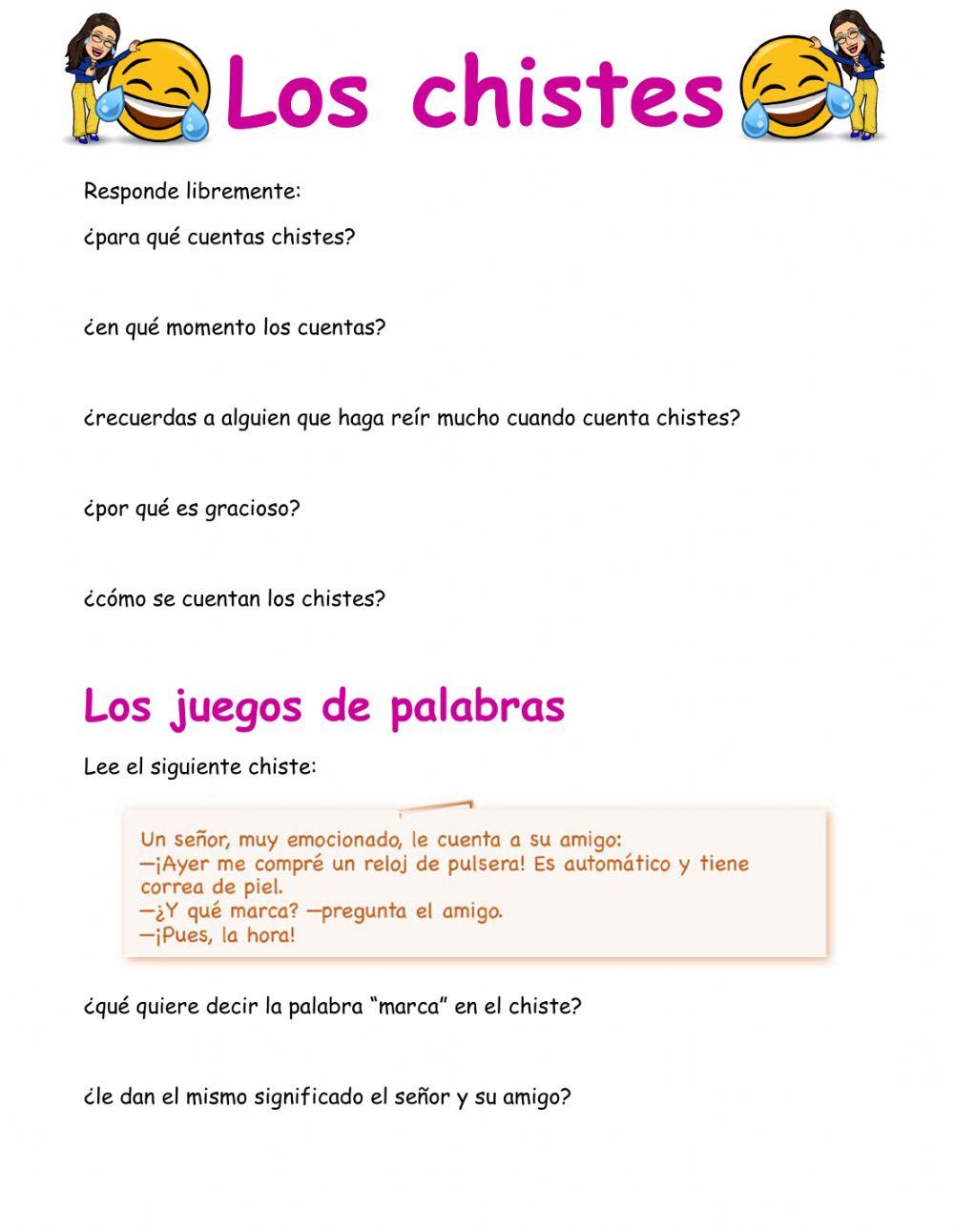Los chistes online exercise for