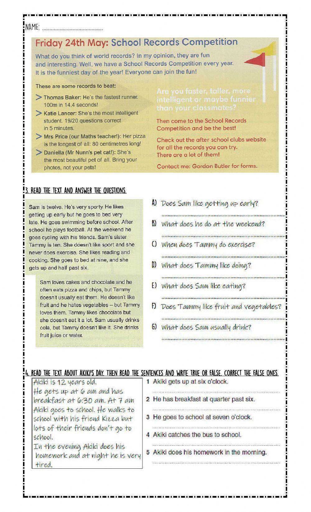 Final exam 2nd reading