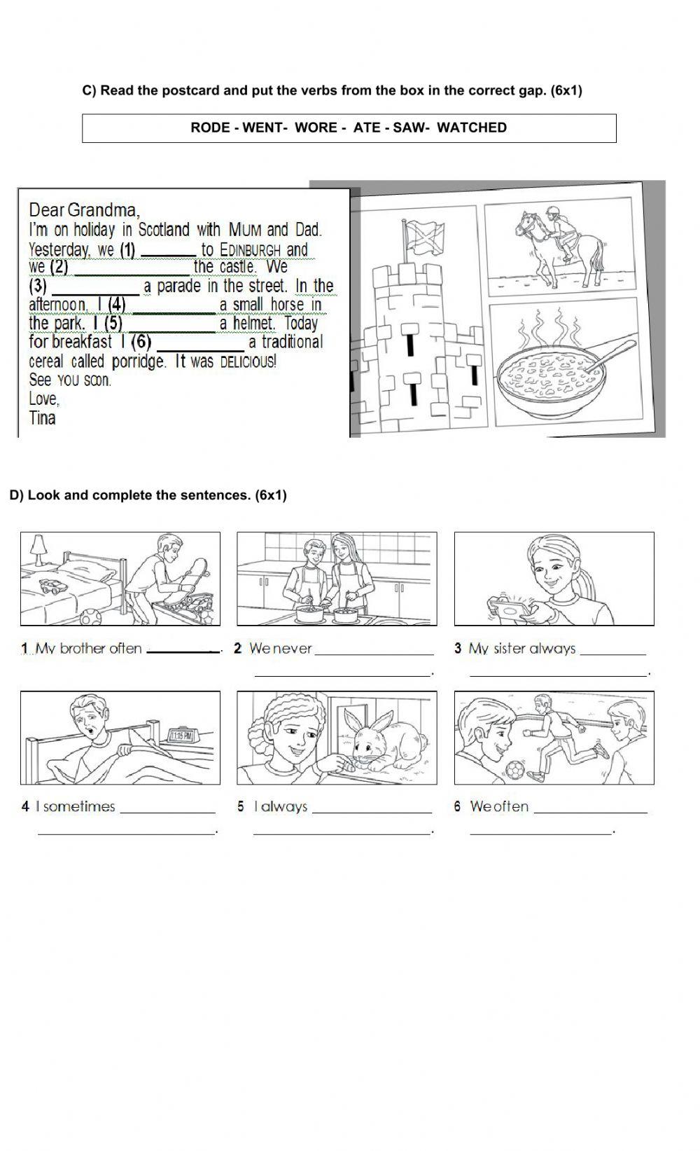 Grammar and vocabulary final exam 2020