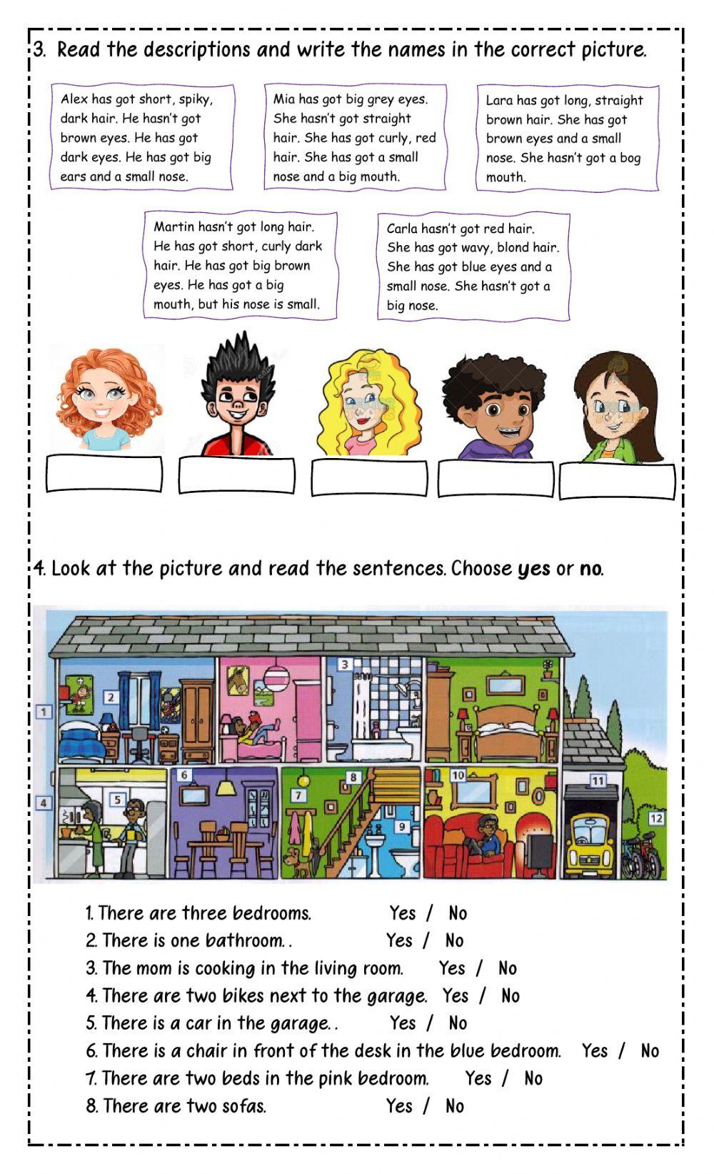 Reading exam - 1st teens