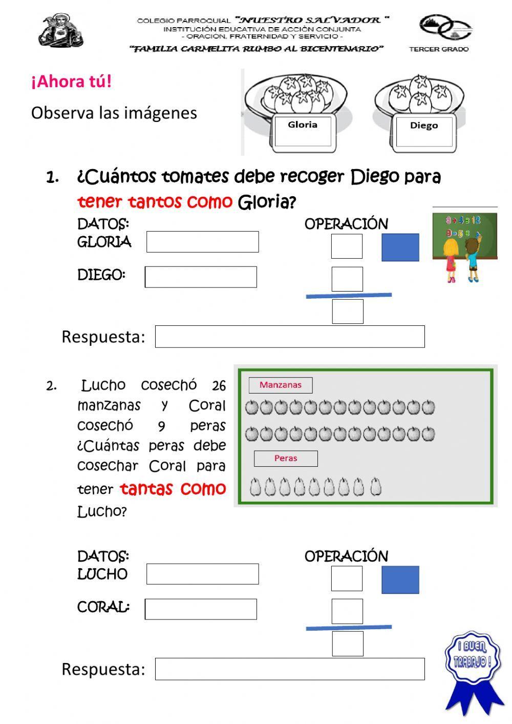 Problemas de igualación