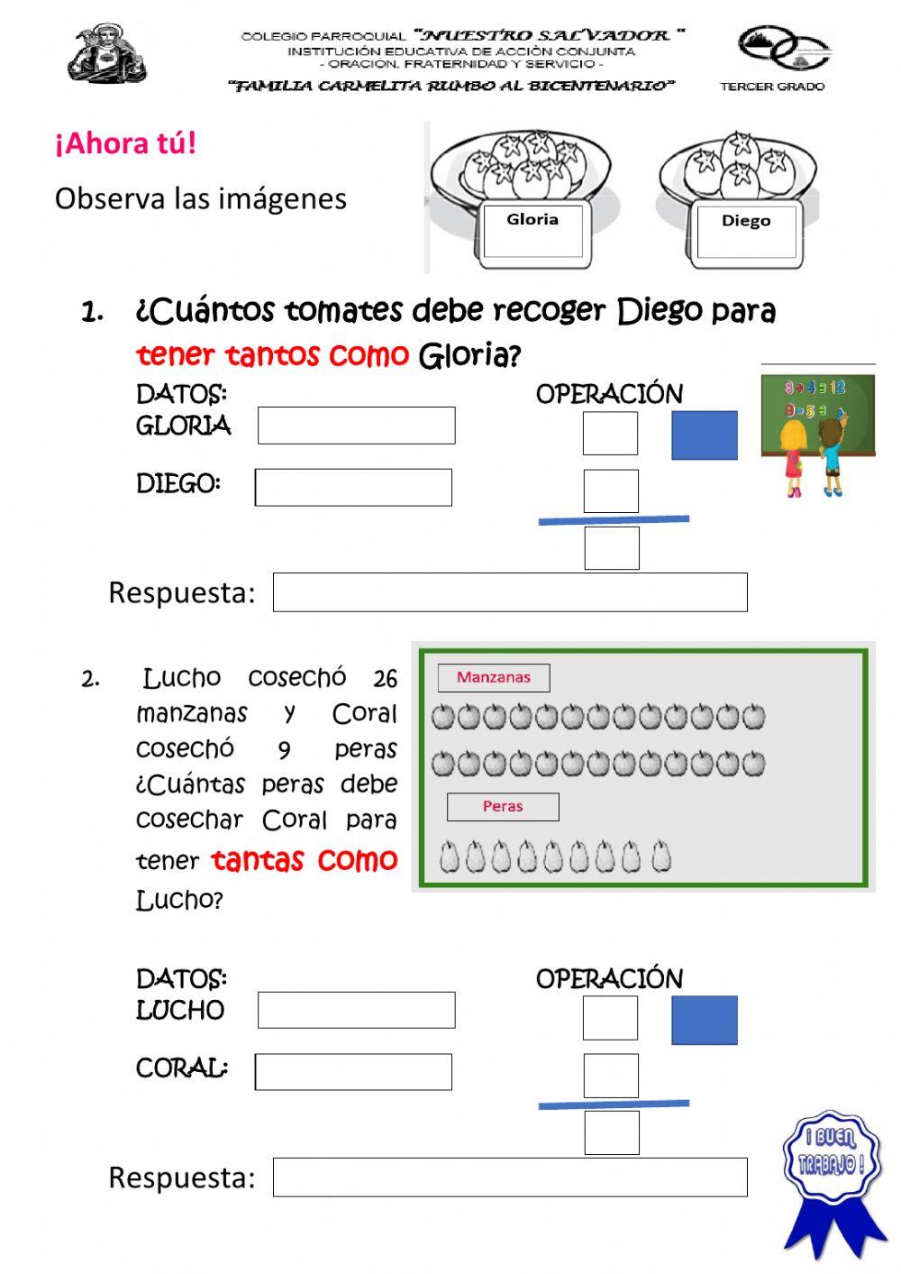 Problemas de igualación