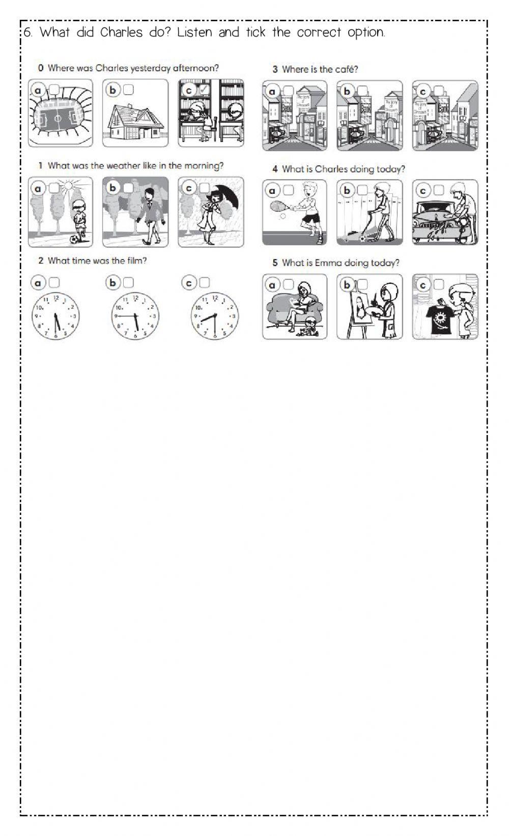 Listening exam - 4th teens