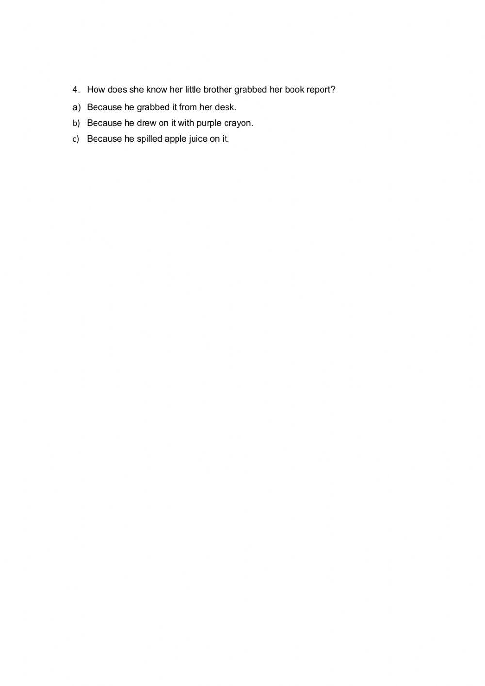 6th Grade - SRP - Week 2 - Listeniing Worksheet