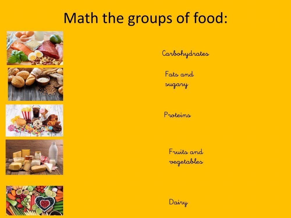 Group of food