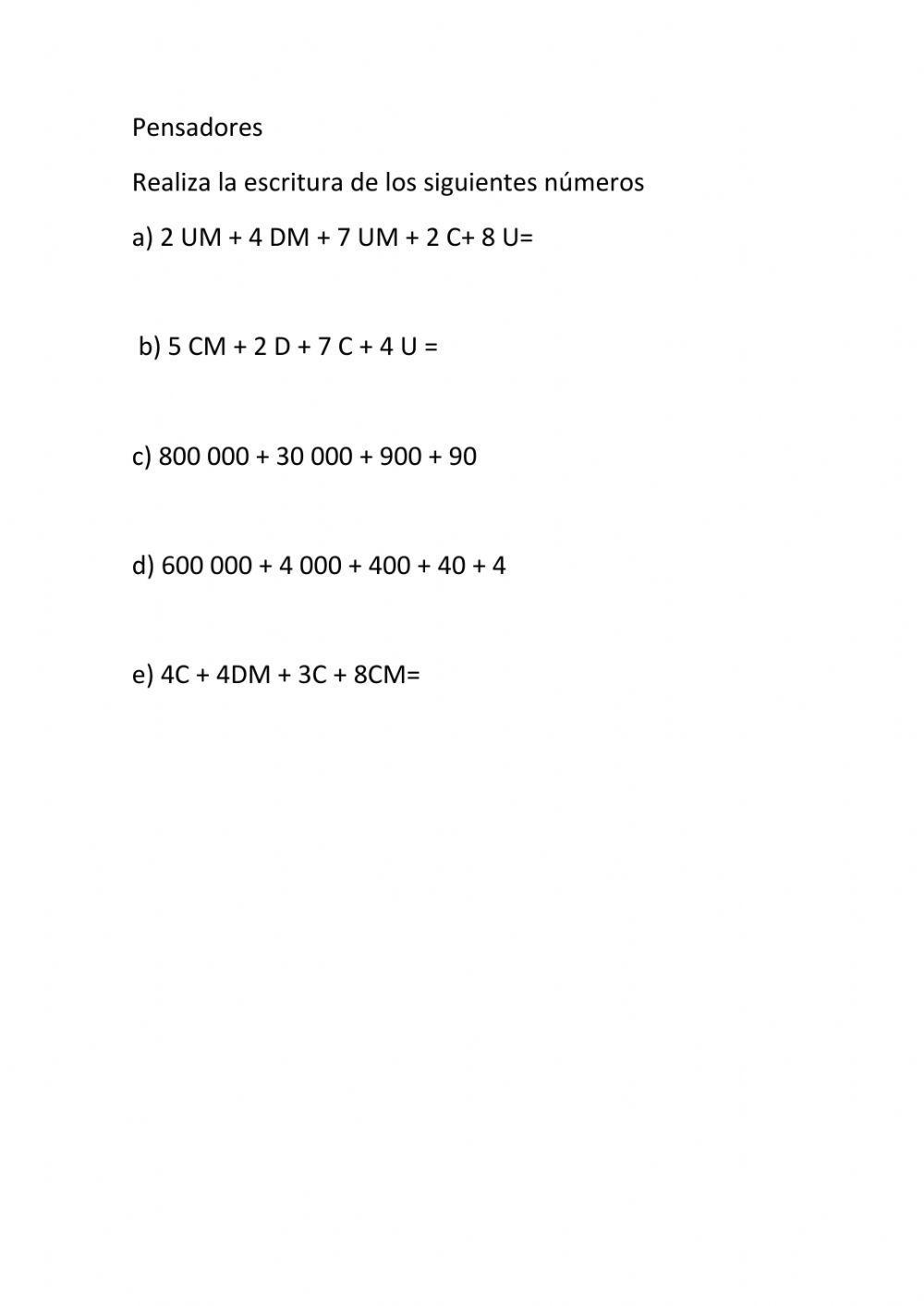 Las centenas de millar