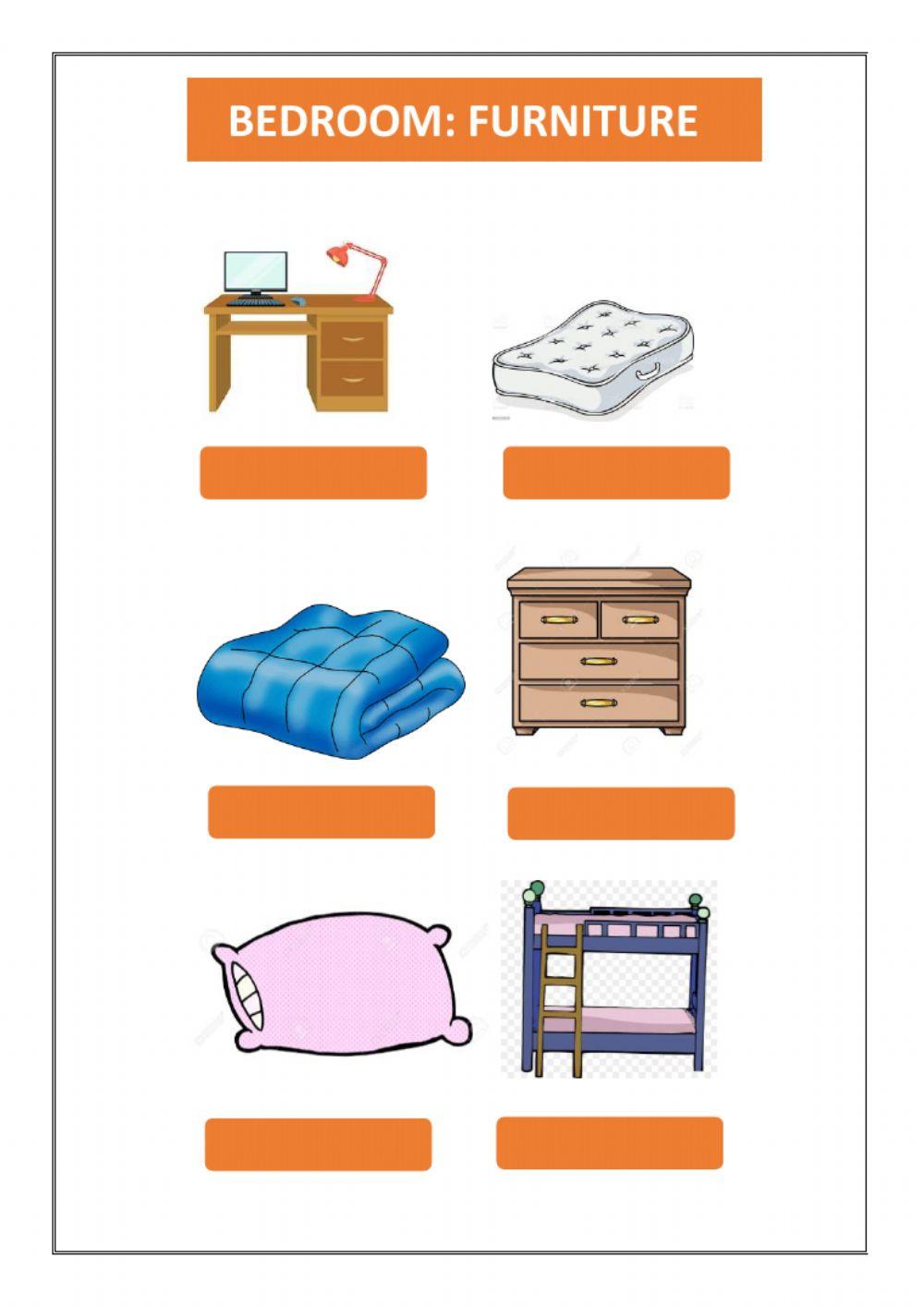 Bedroom furniture: vocabulary