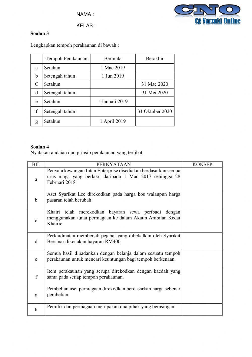 MODUL 1 : Pengenalan kepada Perakaunan (Siri 2)
