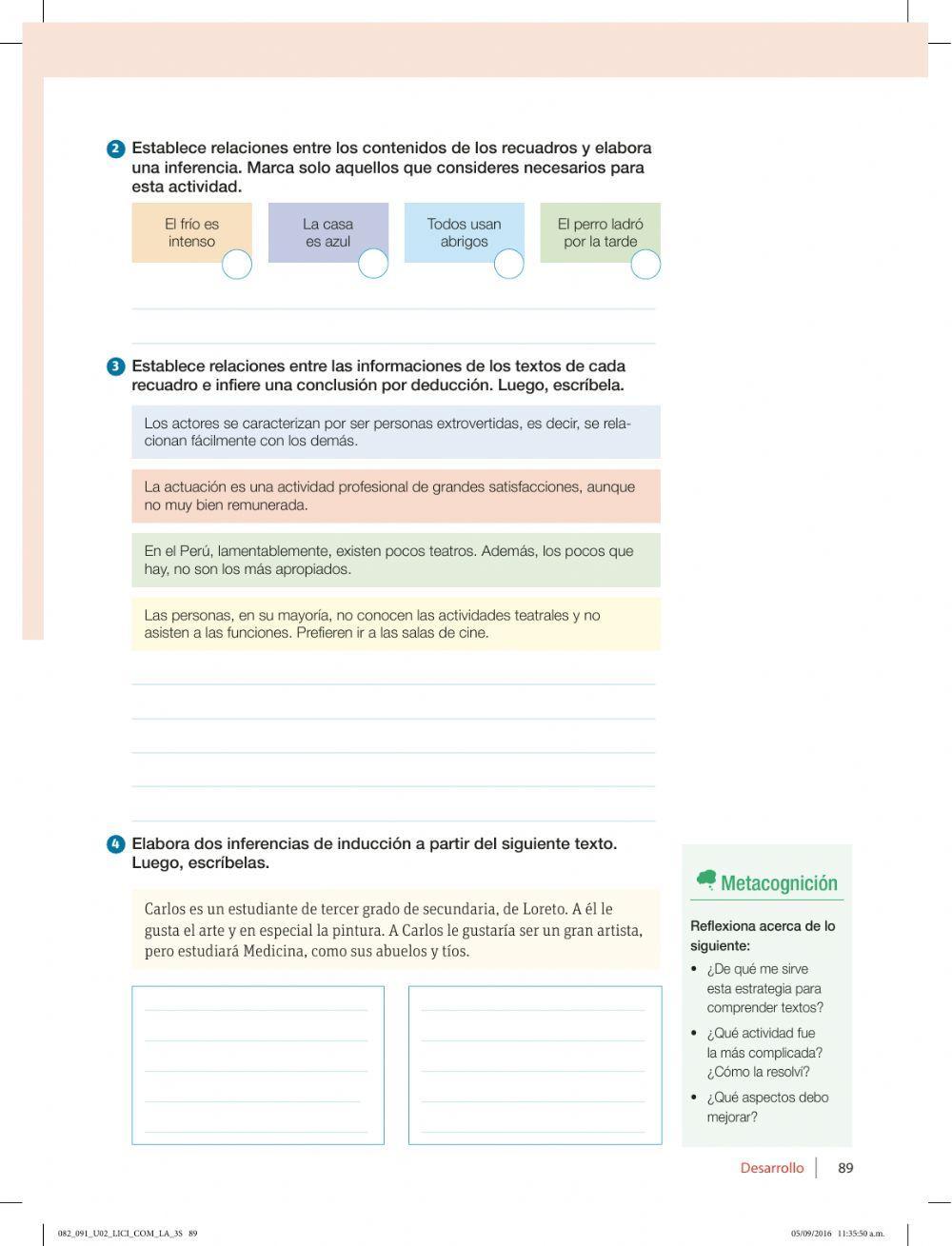 Realizamos inferencias