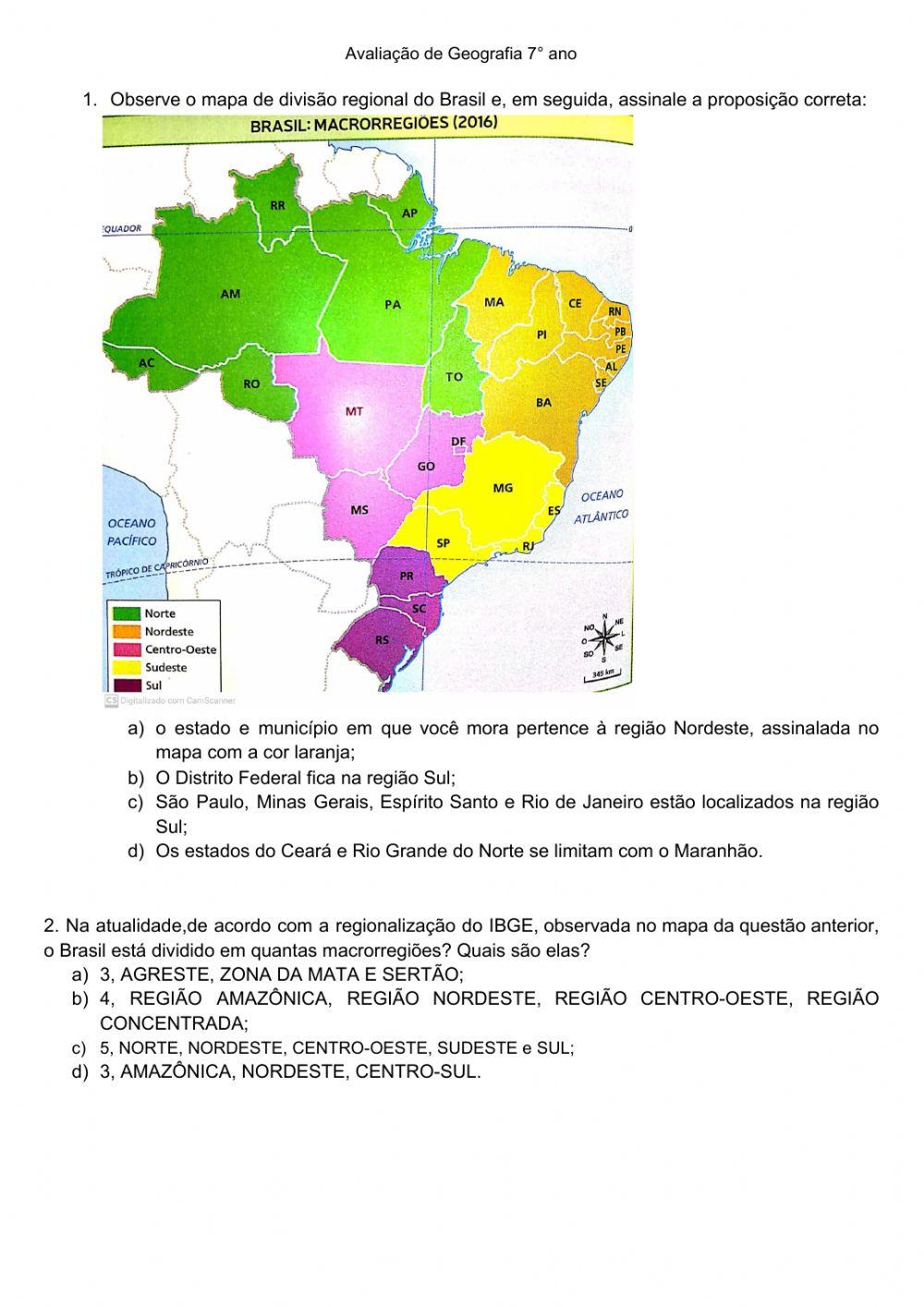 Regionalização brasileira