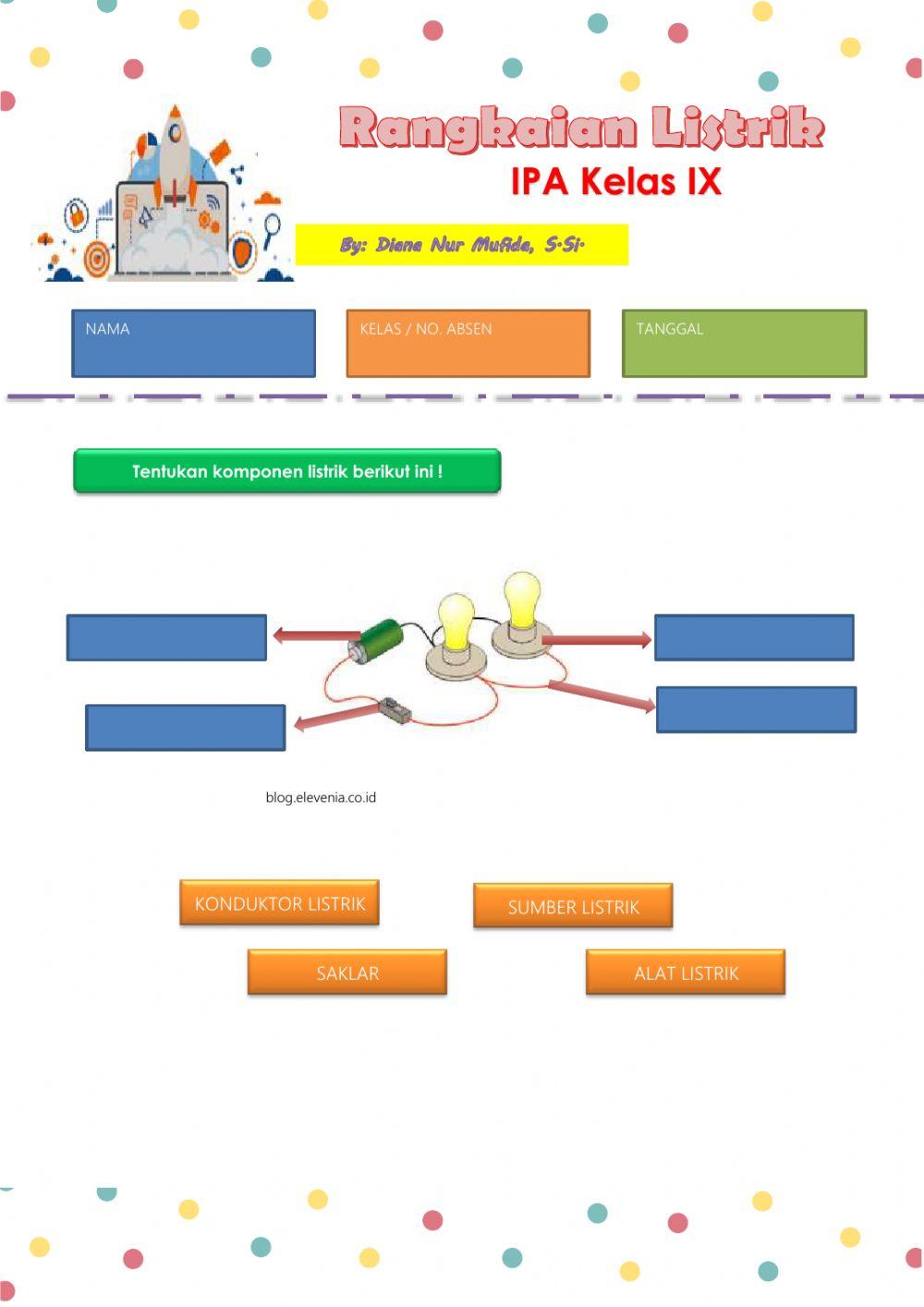 Live Worksheet Rangkaian listrik