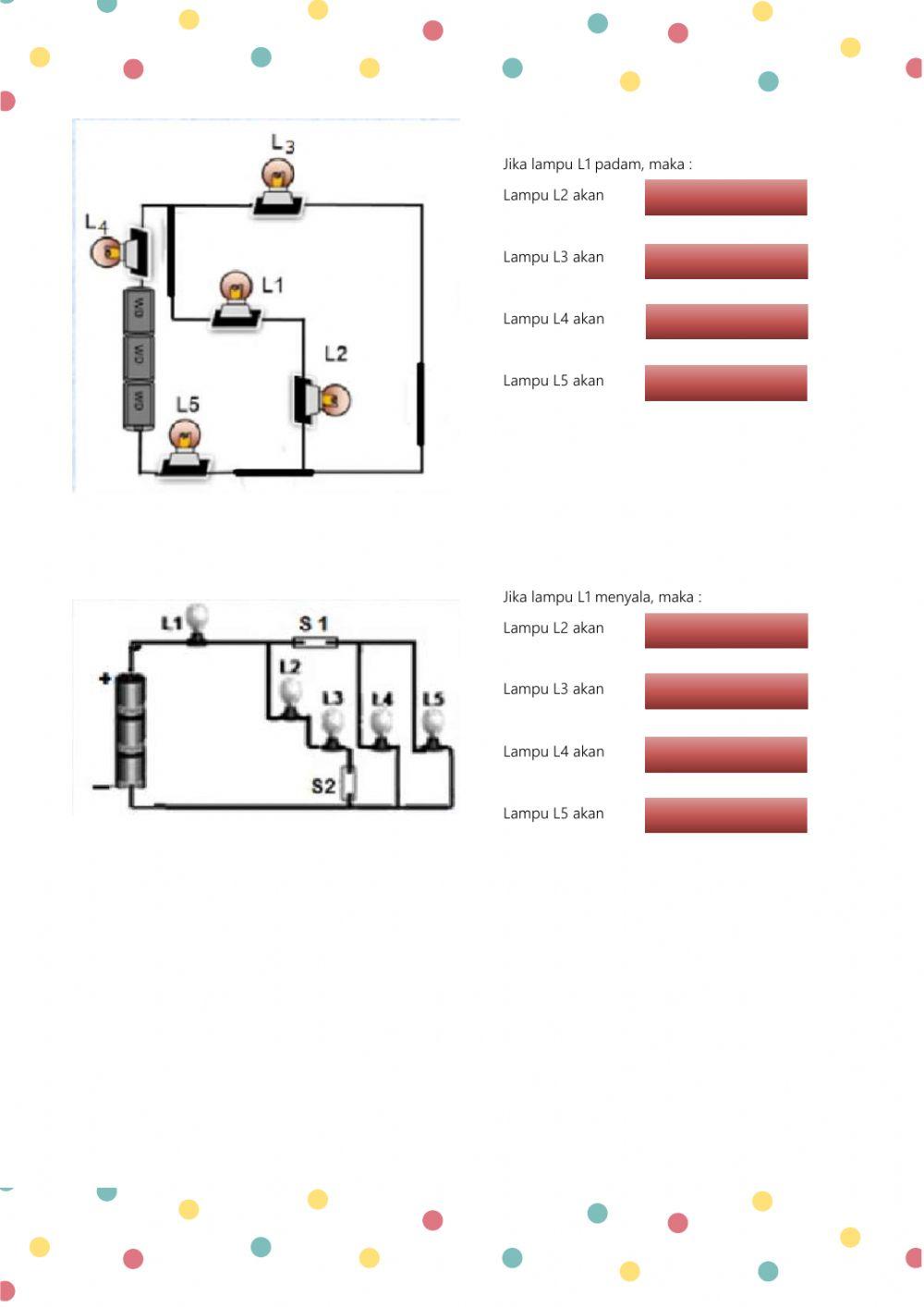 Live Worksheet Rangkaian listrik