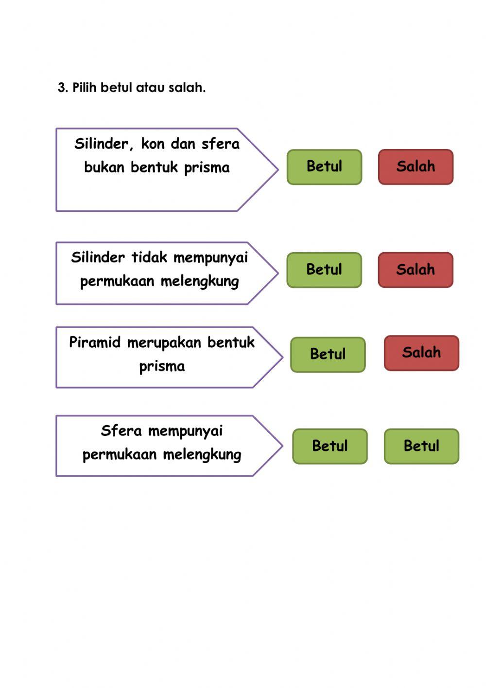 Bentuk Prisma dan Bukan Prisma