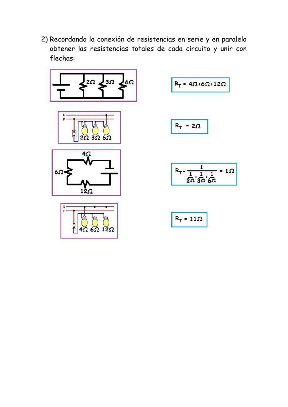 Conexión de Resistencias en Serie, Paralelo y Mixtas