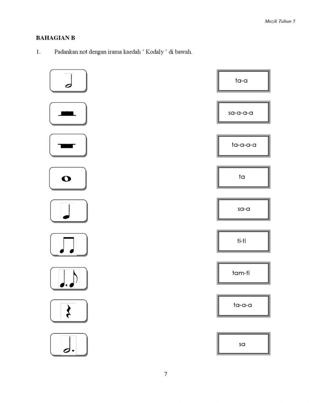 Notasi muzik tahun 5