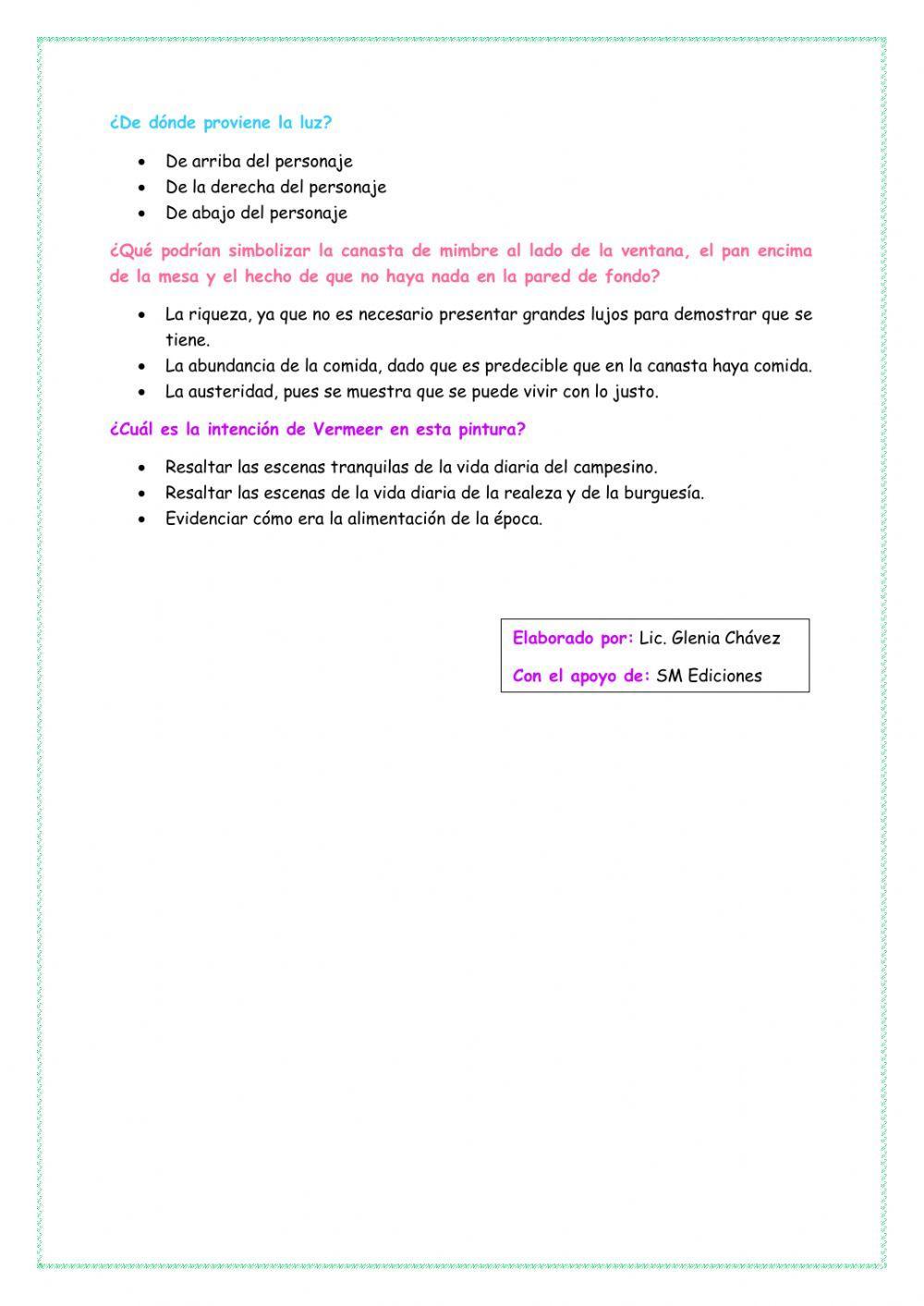 Trabajo individual de “La pintura” para 7mo