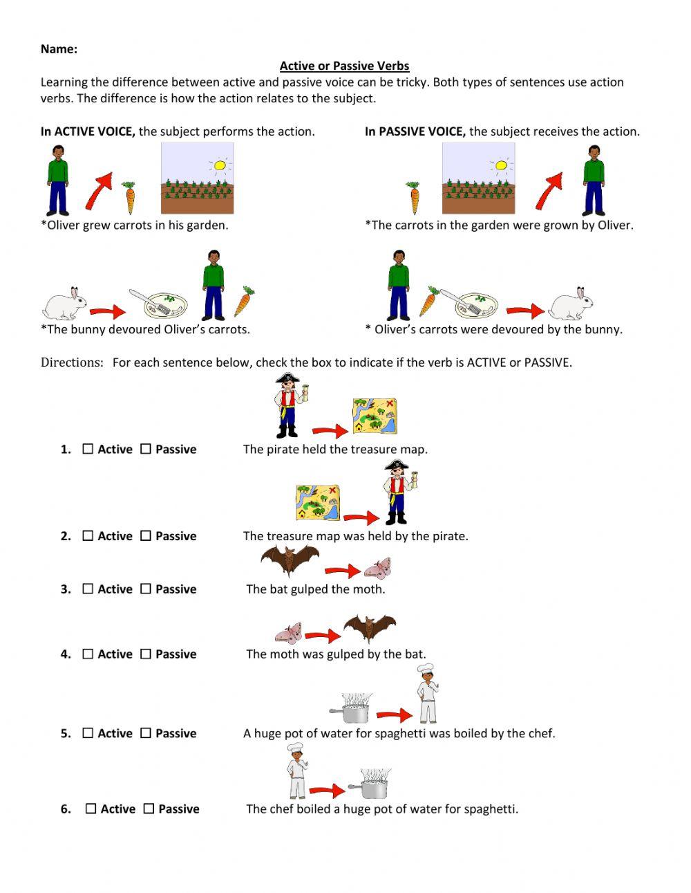 Active and Passive Nouns
