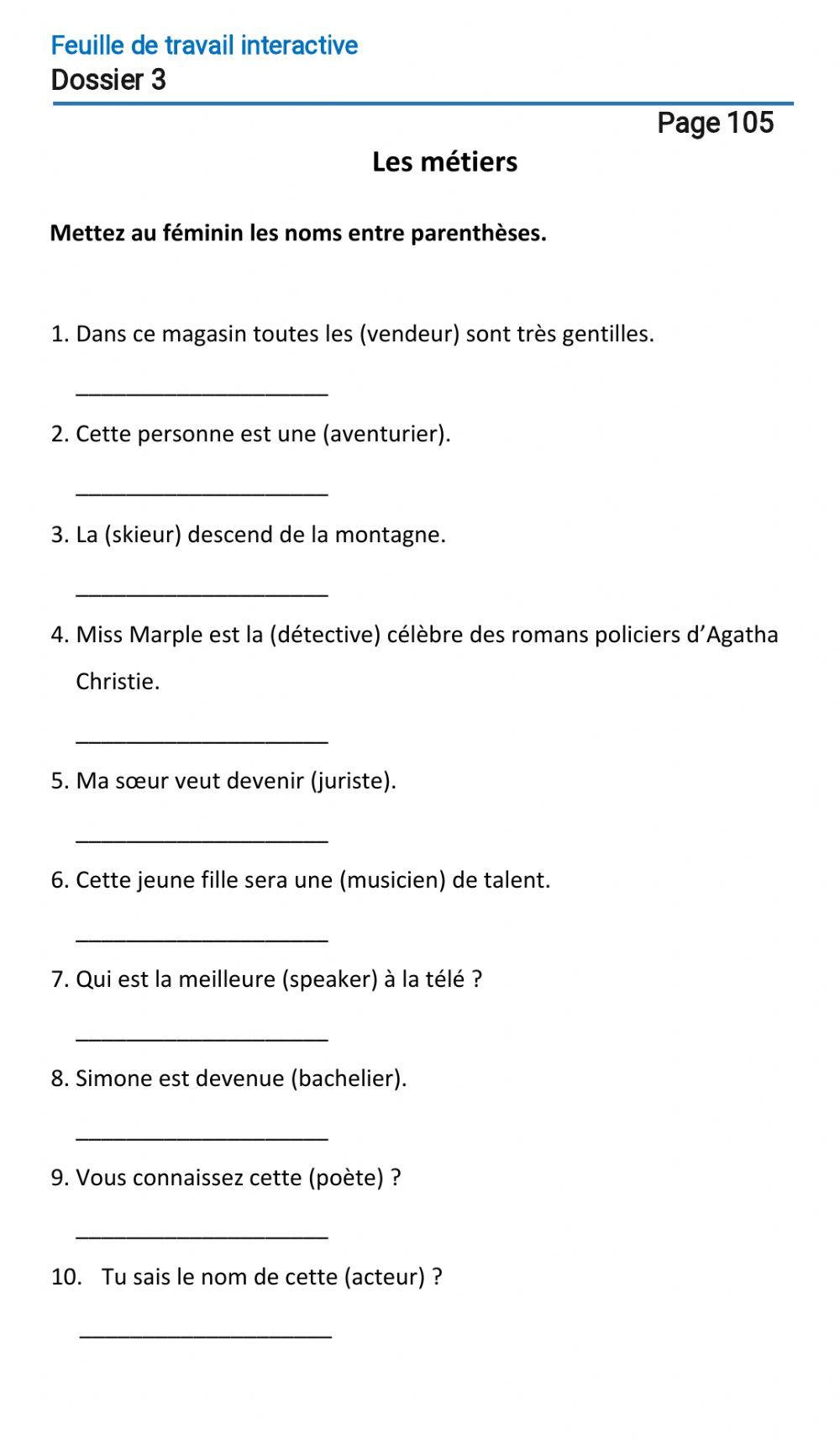 Le français-9 (повыш.)-Dossier 3-Page 105