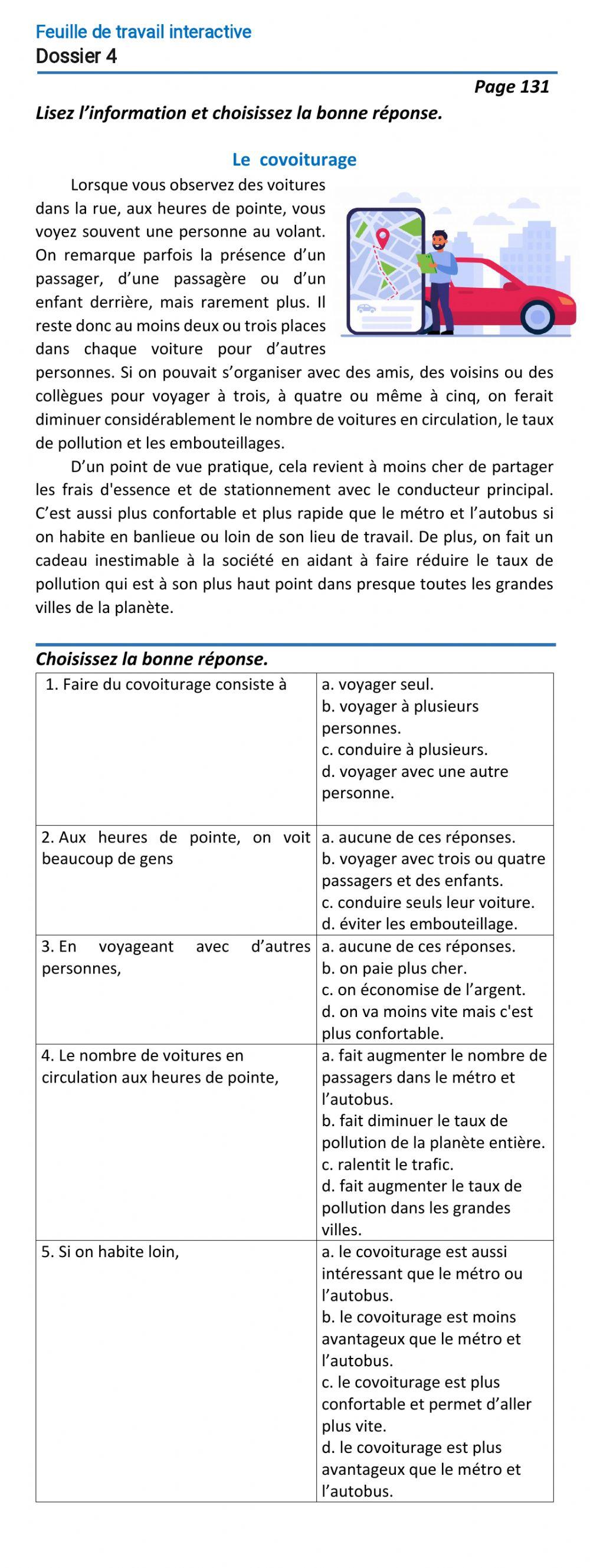Le français-9 (повыш. ур.)-Dossier 4-Page 131 Le français-9 (повыш. ур.)-Dossier 4-Page 131